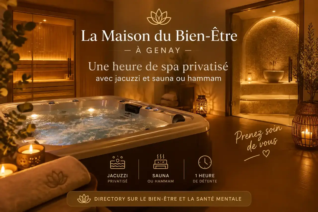 La Maison du Bien-Être à Genay : une heure de spa privatisé avec jacuzzi et sauna ou hammam