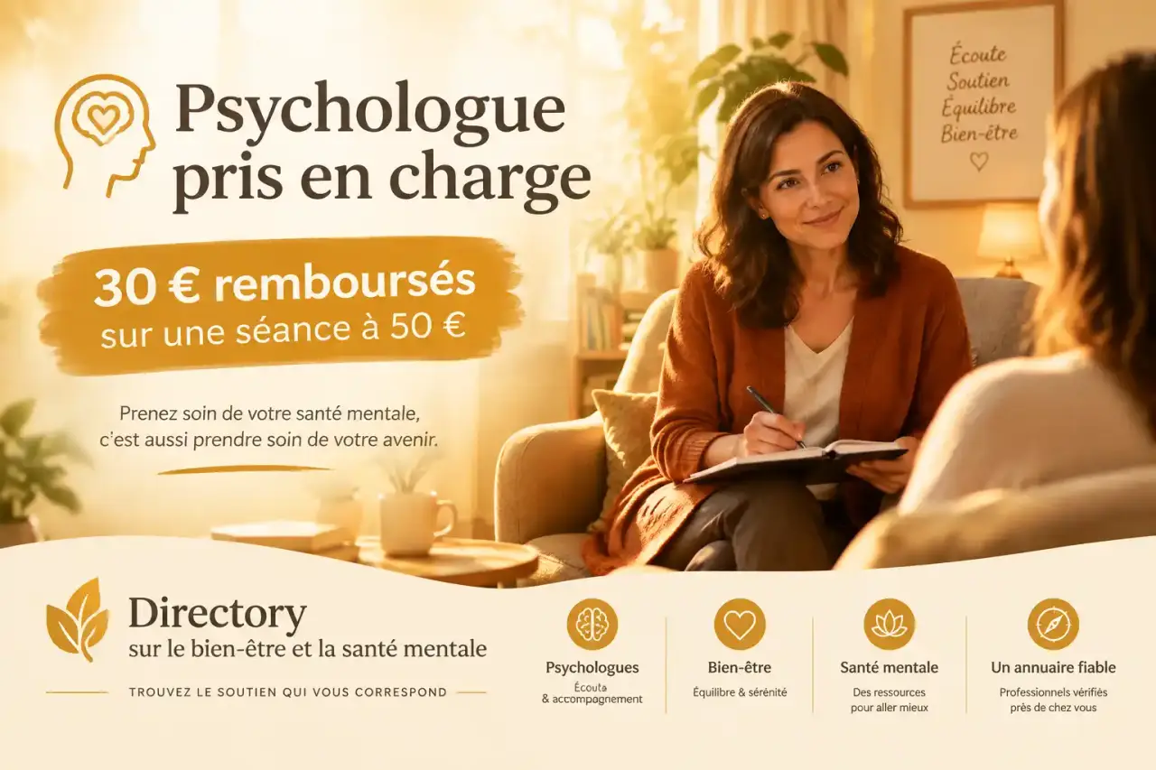 Psychologue pris en charge : 30 € remboursés sur une séance à 50 €