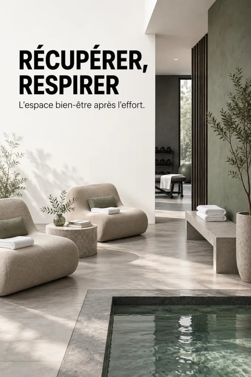 Ressource sport spa bien être : espace spa et détente après l'entraînement