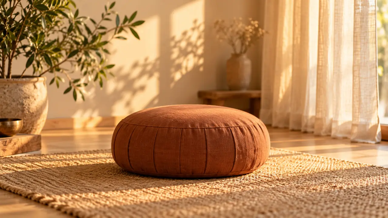 Coussin de méditation : une assise stable sans forcer le dos